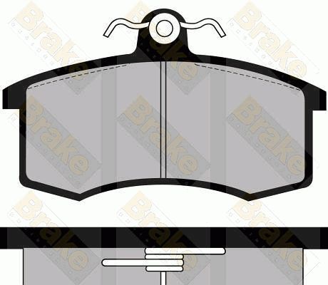 BRAKE ENGINEERING Комплект тормозных колодок, дисковый тормоз PA481